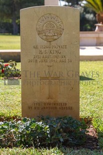 BEIRUT WAR CEMETERY - KING, HERBERT SYDNEY